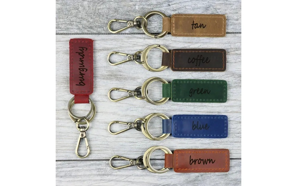 15 Pcs Blank Leather Keychains In Bulk - Wholesale