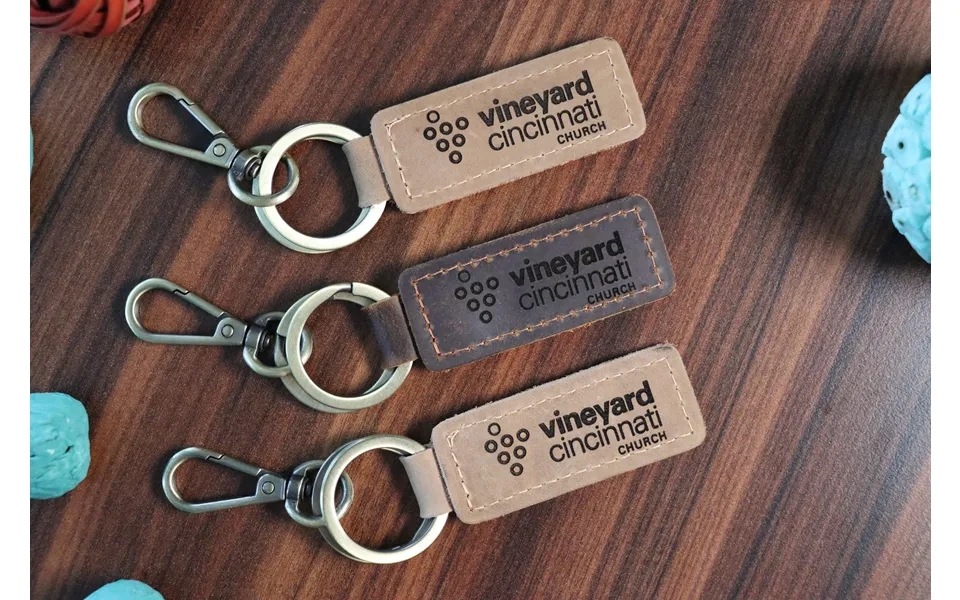 15 Pcs Leather Keychains In Bulk For Church Members - Real Leather