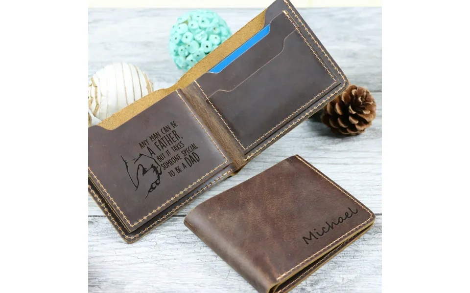 15 Pcs Personalized Engraved Leather Mens Wallets In Bulk - Real Leather
