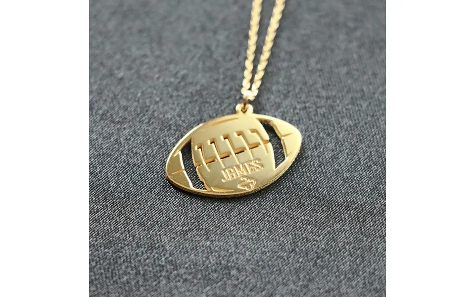 925 Sterling Silver American Football Necklace - Sport Jewelry