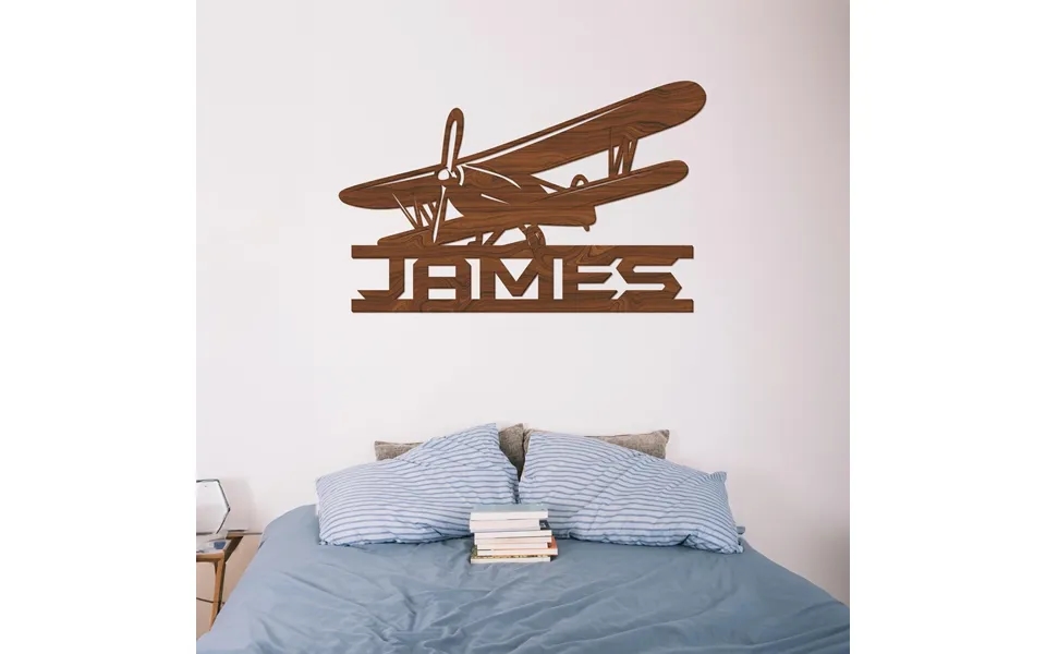 Airplane Wood Name Sign