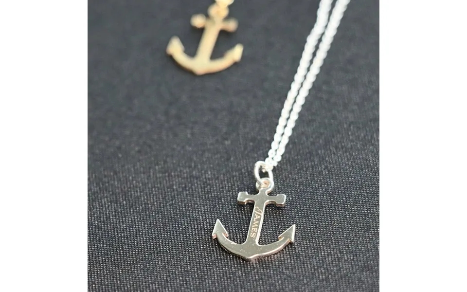 Anchor Name Necklace - Sterling Silver Custom Name Necklace