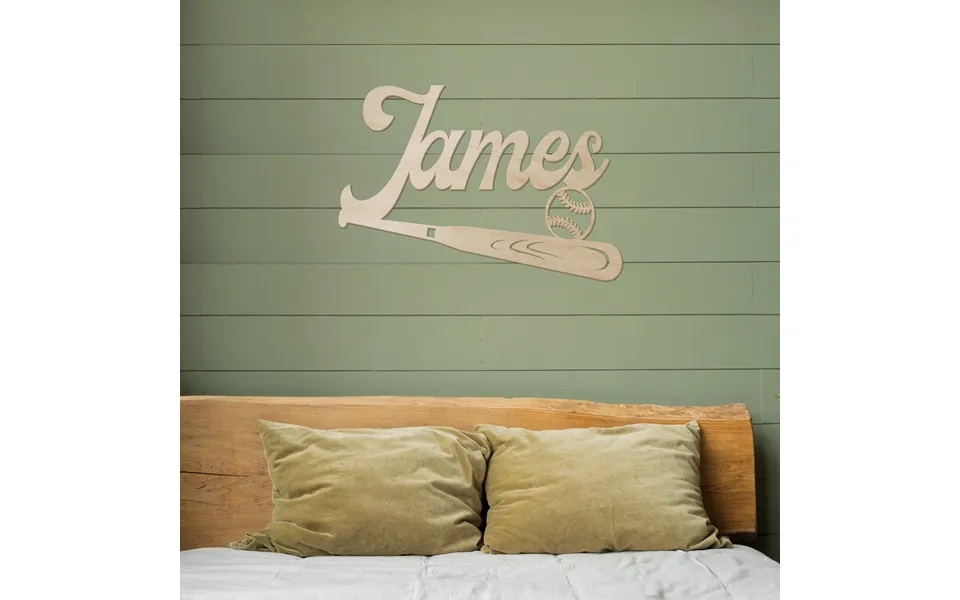 Baseball Bat Name Wood Sign