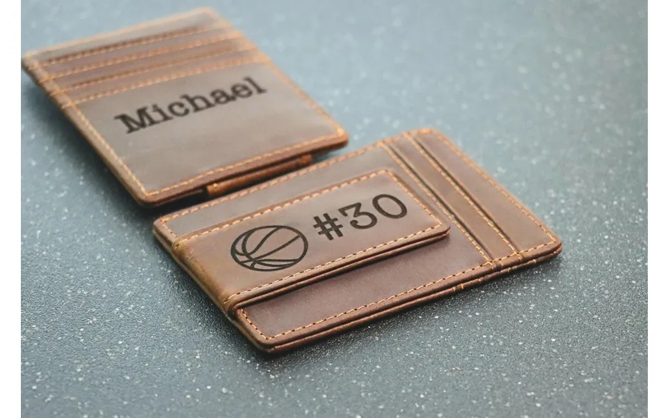 Basketball Personalized Wallet Magnet Wallet Teen Wallet Name Wallet - Leather Wallet