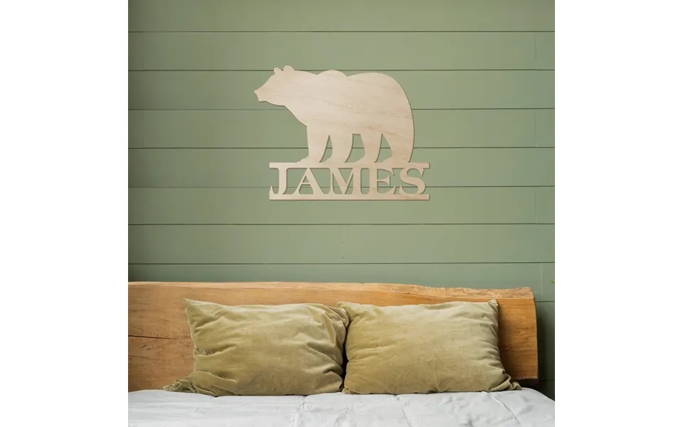 Bear Name Wood Sign