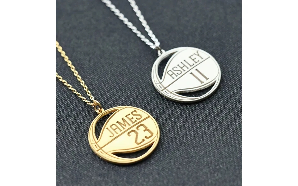 Custom Basketball Necklace - Basketball Necklace Personalized
