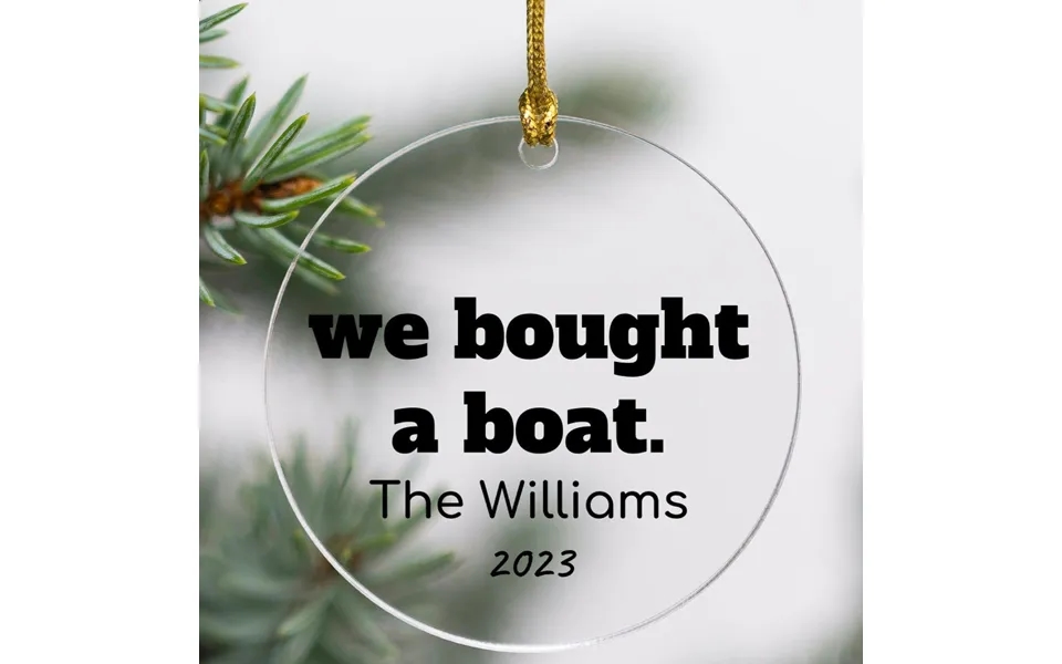 Custom Boat Ornament - Acrylic