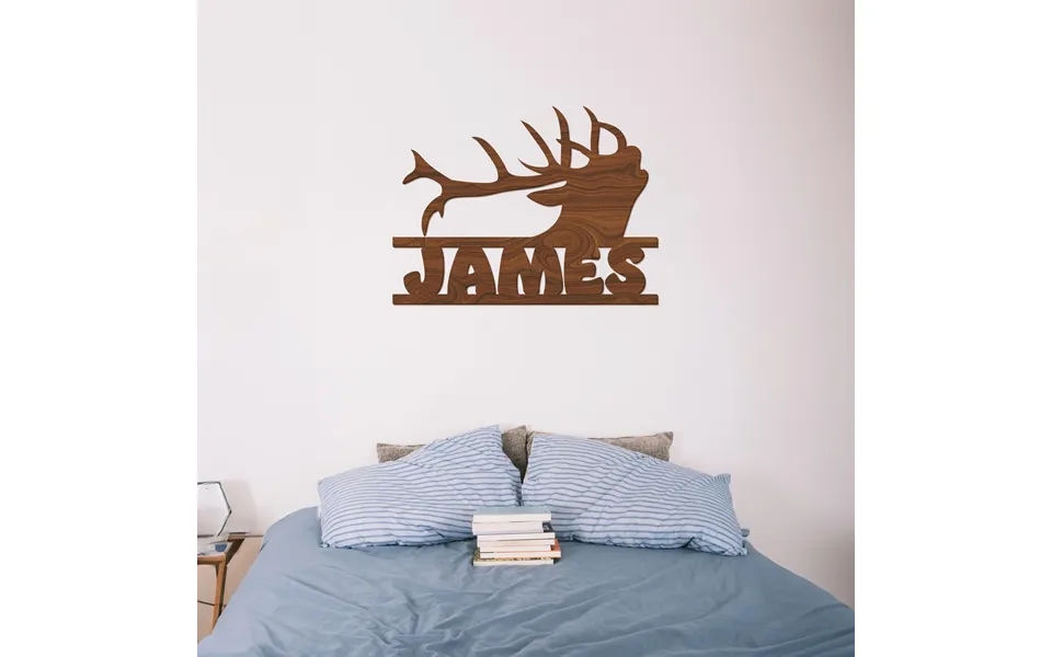 Deer Hunting Wood Name Sign