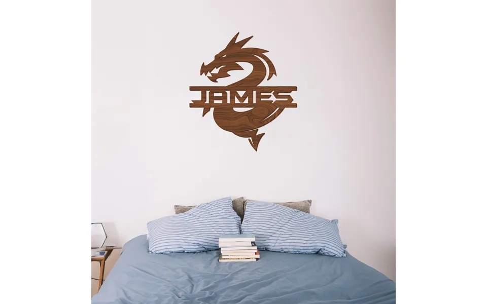 Dragon Wood Name Sign