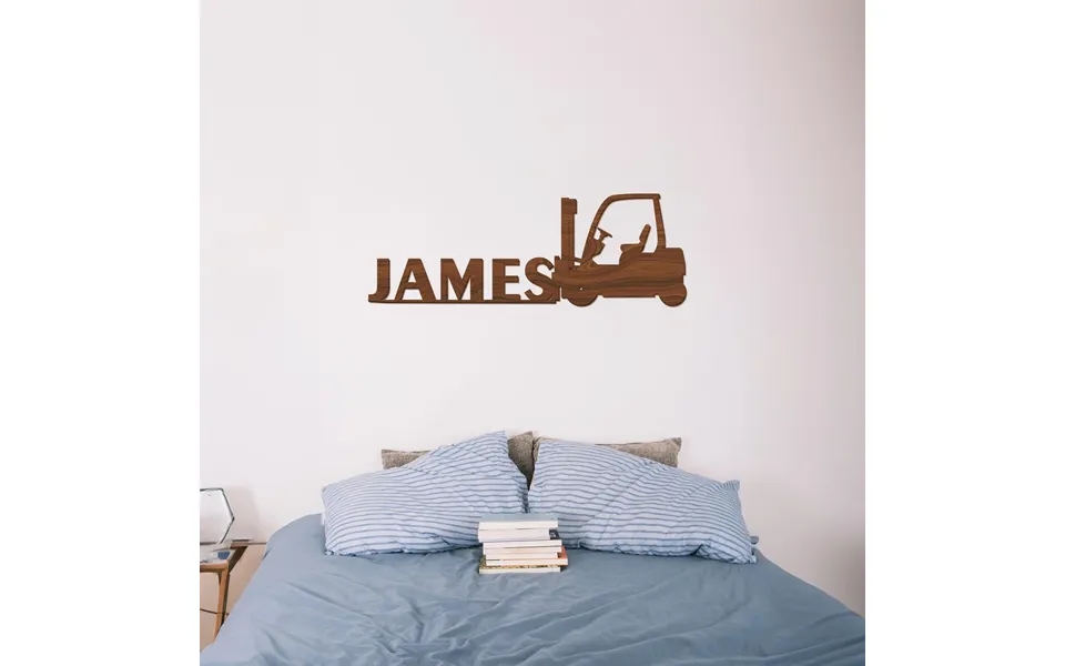 Forklift Wood Name Sign