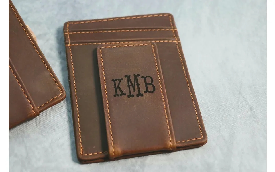 Front Pocket Magnetic Money Clip - Personalized Magnetic Wallet