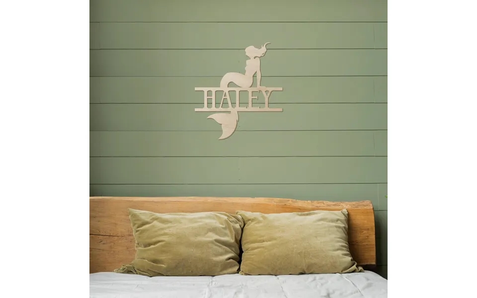 Mermaid Name Wood Sign