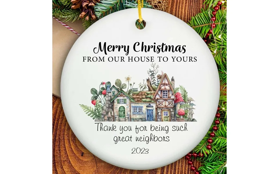 Neighbor Christmas Ornament - Ceramic