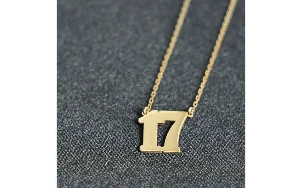 Number Necklace - Old English Number
