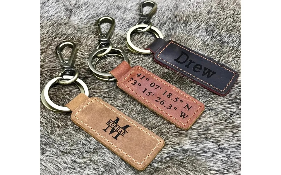 Personalized Leather Keychain - Custom Keychains
