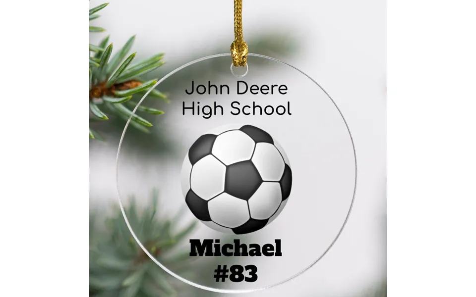 Personalized Soccer Ornament - Acrylic