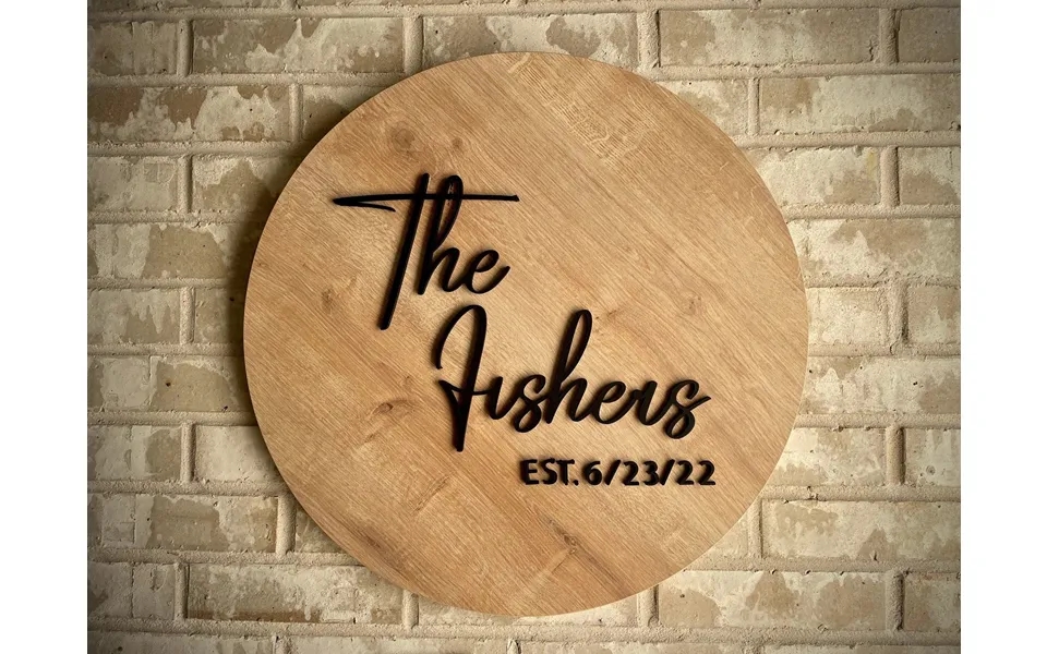 Personalized Wood Sign For Wedding - Front Door