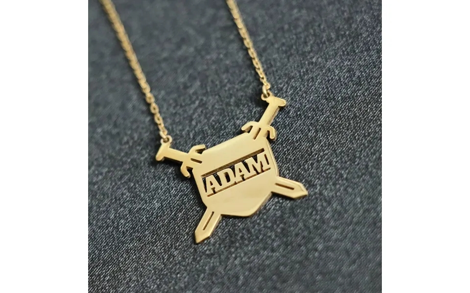 Shield And Sword Silver Pendant - 925k Sterling Handmade Necklace