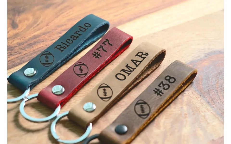 Slim Football Keychain - Football Team Gifts