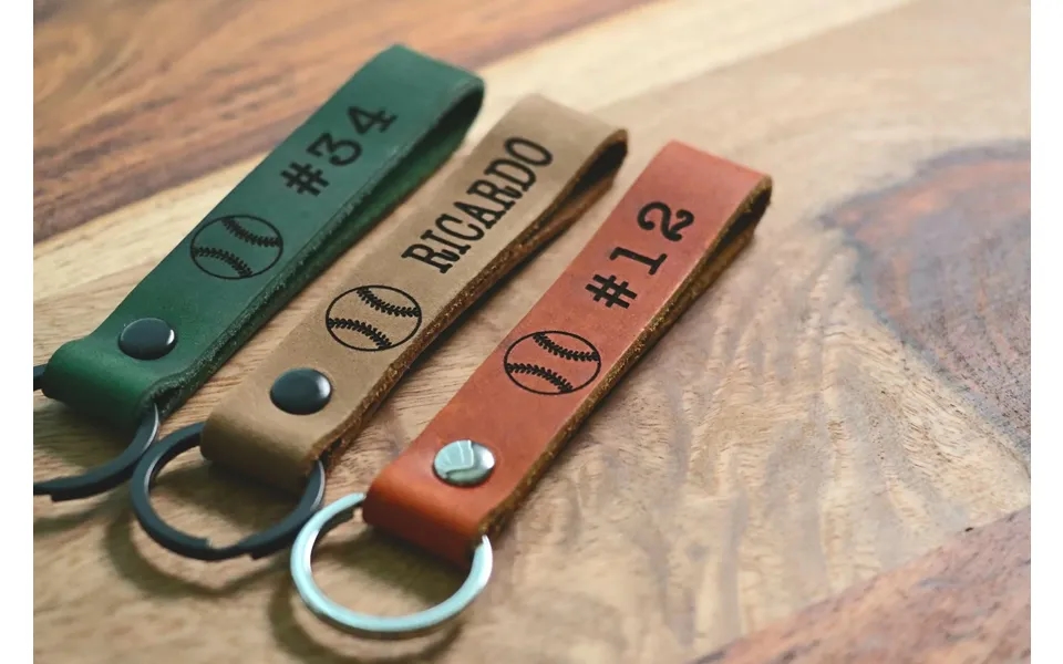 Slim Softball Keychain - Softball Team Gifts