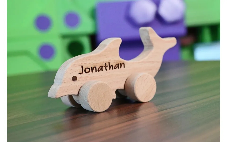 Wooden Toy Car - Dolphin