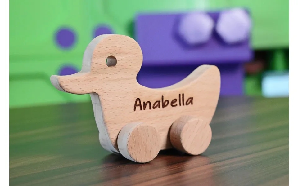 Wooden Toy Car - Duck