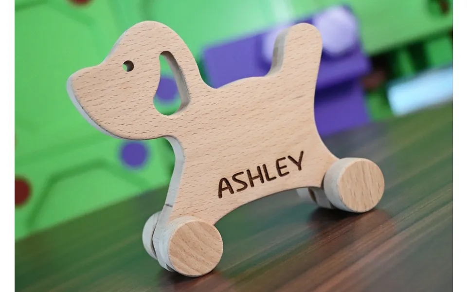 Wooden Toy Car - Puppy Dog