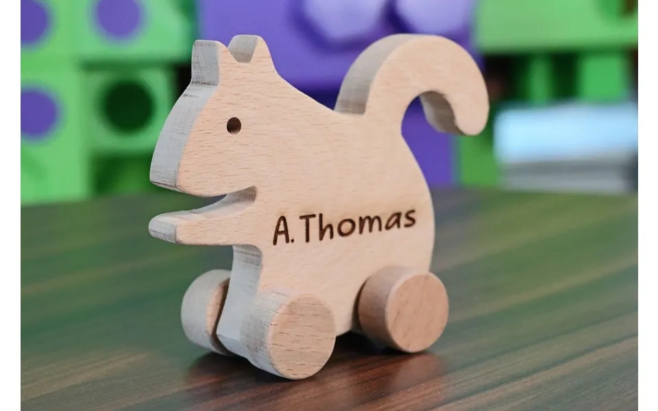 Wooden Toy Car - Squirrel