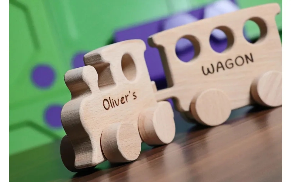Wooden Toy Train - Personalized