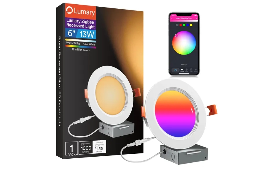 Lumary Zigbee Smart Canless Recessed Lighting 6 Inch