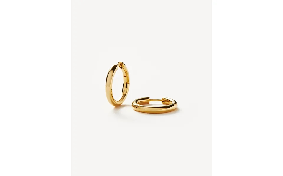 Classic Tunnel Small Hoop Earrings 18k Gold Plated