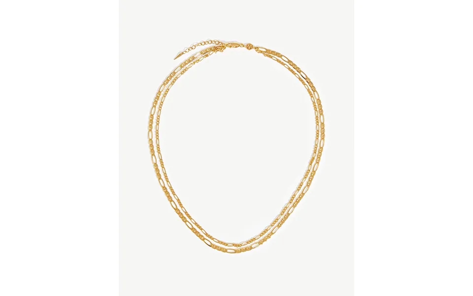 Filia Double Chain Necklace 18k Gold Vermeil