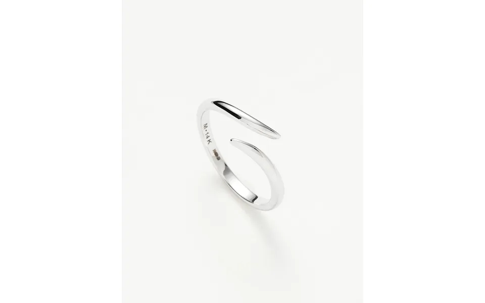 Fine Open Claw Ring 14k White Gold