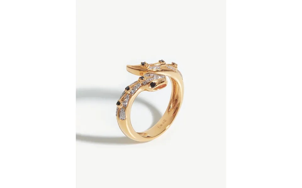 Harris Reed Fine Serpent Ring 14k Solid Gold Diamond