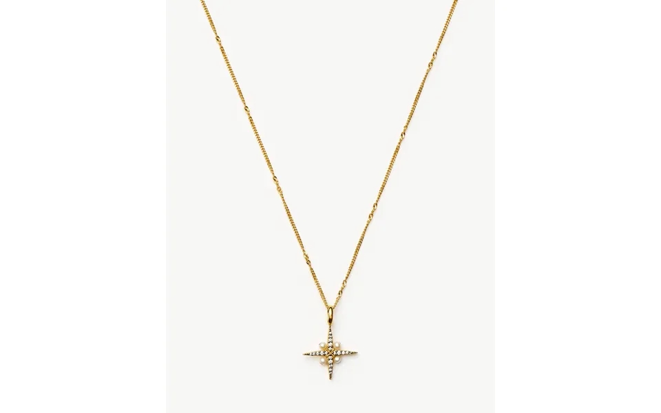 Harris Reed North Star Pearl Necklace 18k Gold Vermeil Pearl