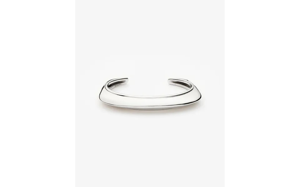 Hera Dome Statement Cuff Bracelet Silver Plated