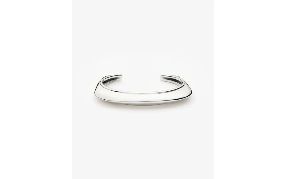 Hera Dome Statement Cuff Bracelet Silver Plated