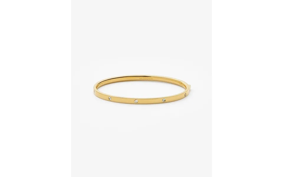 Interstellar Hinged Bangle 18k Gold Vermeil Cubic Zirconia