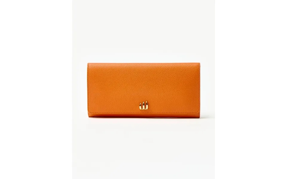 Leather Jewelry Roll Orange