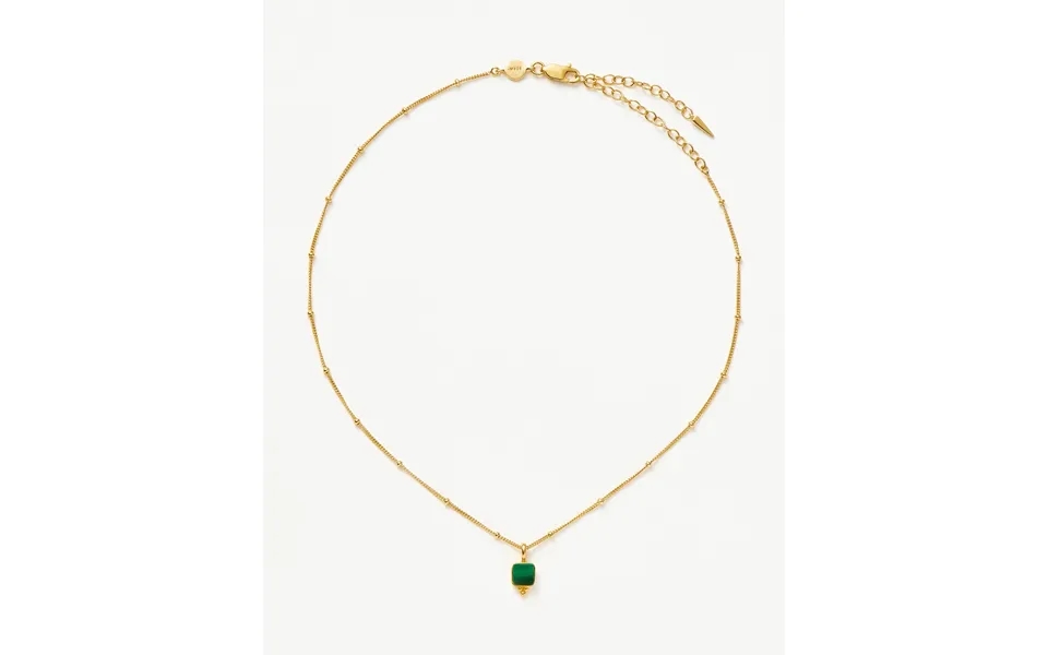 Lucy Williams Malachite Choker 18k Gold Vermeil Malachite