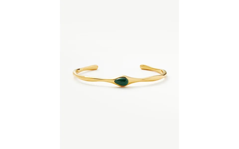 Magma Gemstone Cuff Bracelet 18k Recycled Gold Plating On Brass