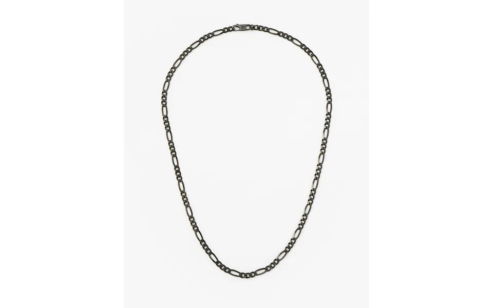 Mens Black Filia Chain Necklace Sterling Silver
