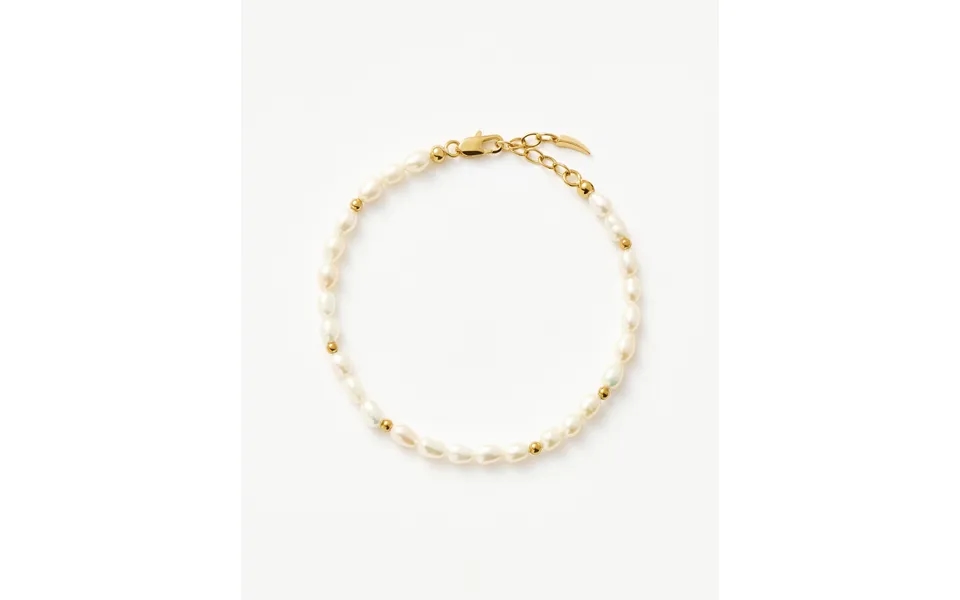 Seed Pearl Beaded Bracelet 18k Gold Plated Pearl