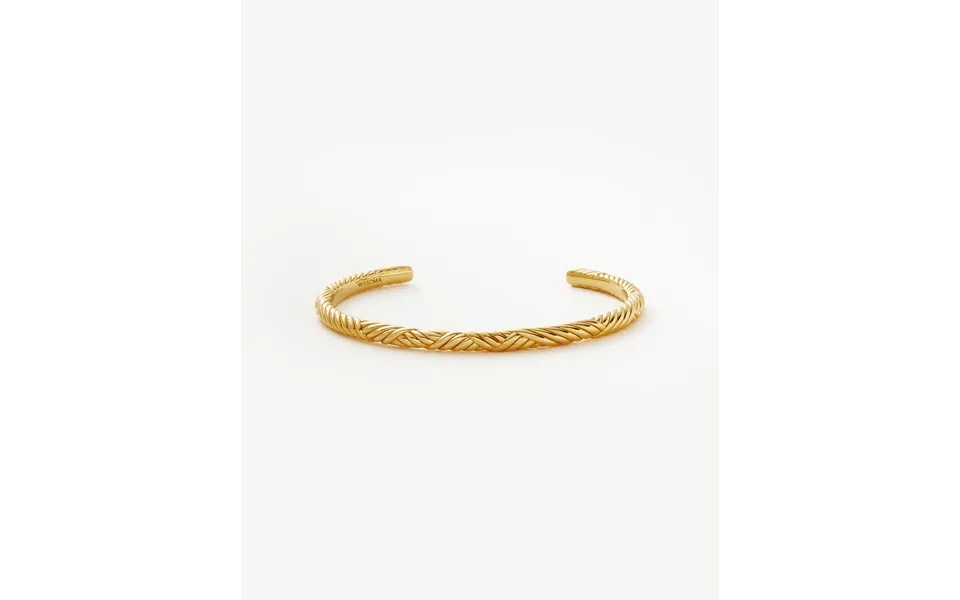 Wavy Ridge Gemelli Cuff Bracelet