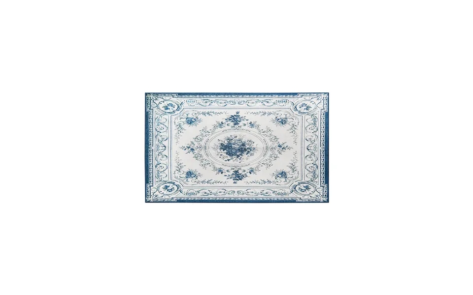 Aubusson Blue Washable Rug