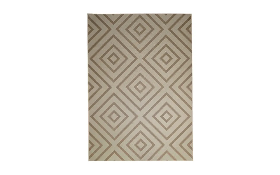 Jute Aria Double-diamond Natural Washable Rug 5'x7'