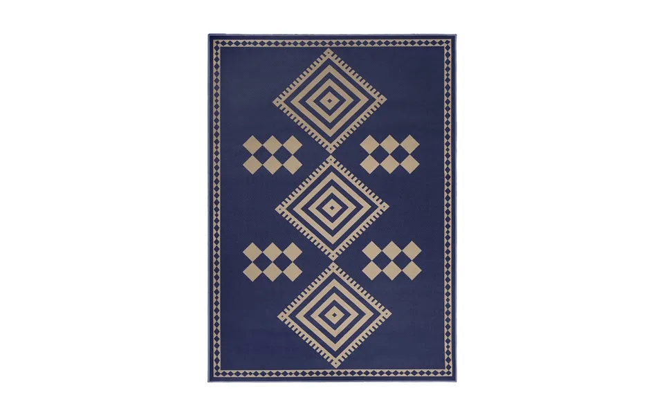 Jute Kilim Kiki Navy Washable Rug 5'x7'