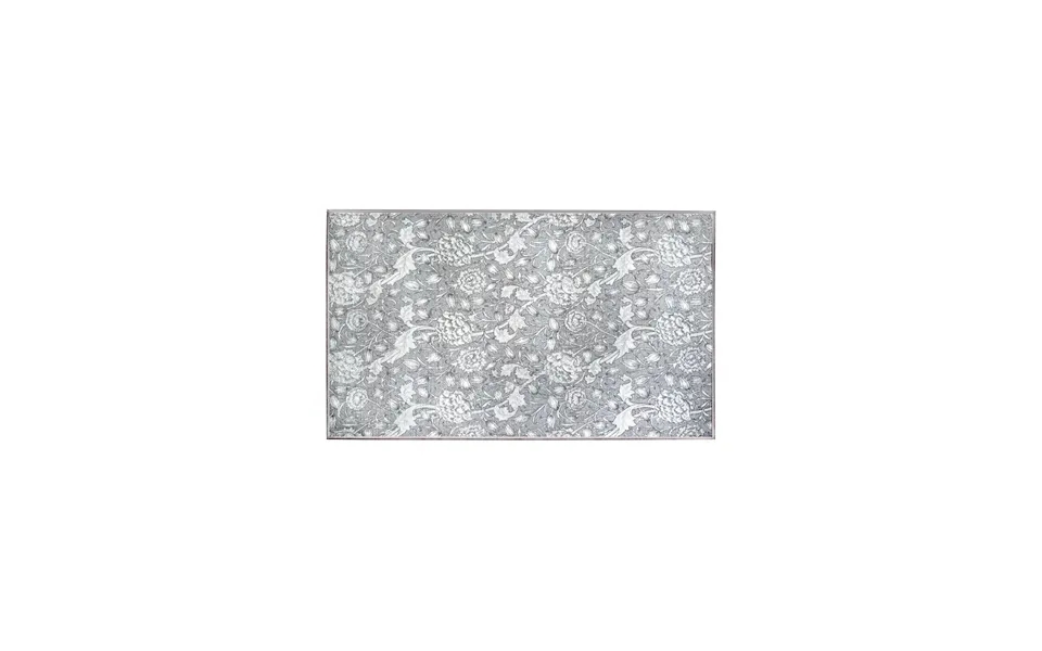 Kalini Floral Grey Washable Rug