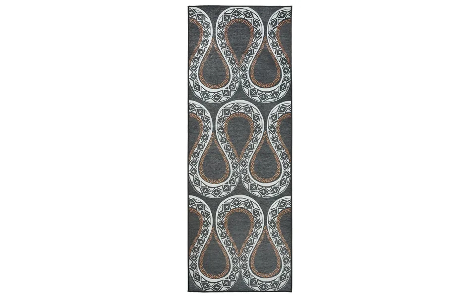 Serpentine Slate Grey Washable Rug