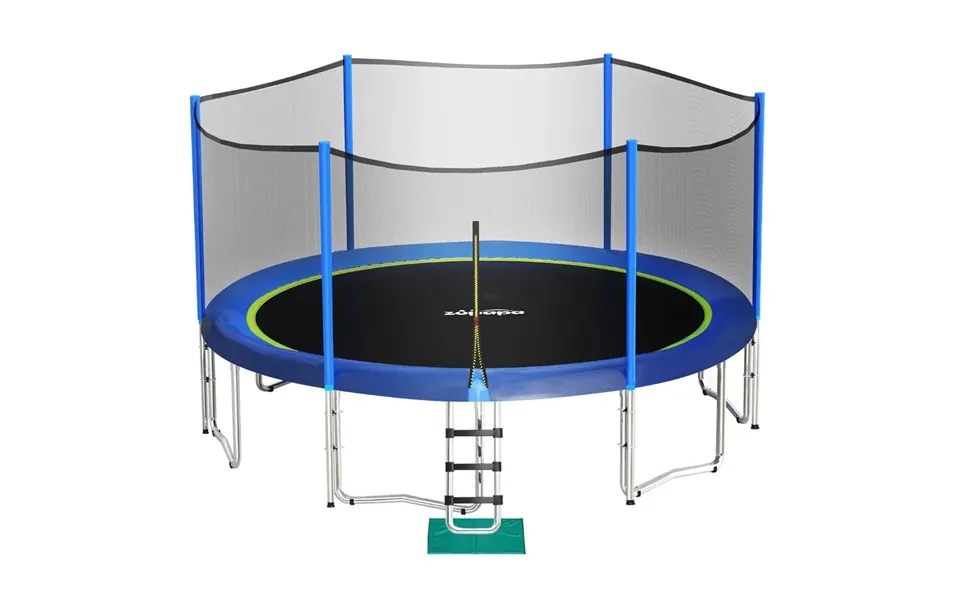 Saffun Outdoor Trampoline With Enclosure - 10ft Blue